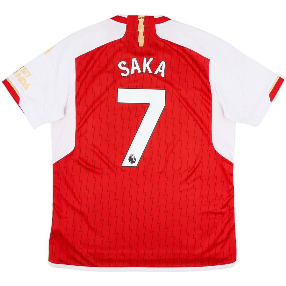 2023-24 Arsenal Home Shirt Saka #7 - 8/10 - (XL)