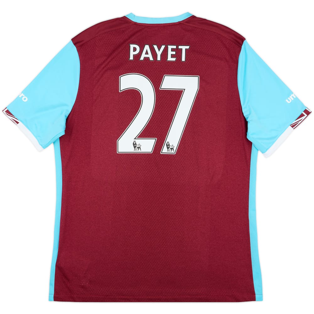 2016-17 West Ham Home Shirt Payet #27 - 9/10 - (XXL)