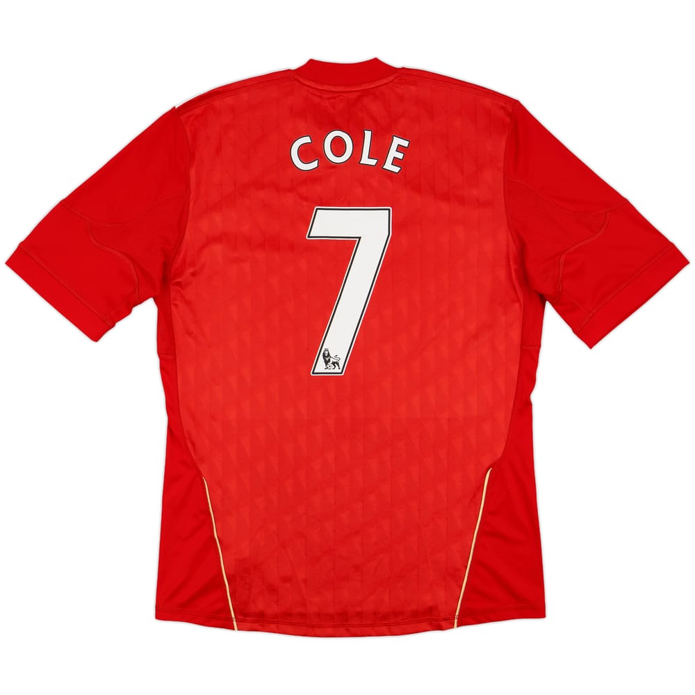 2010-12 Liverpool Home Shirt Cole #7 - 8/10 - (M)