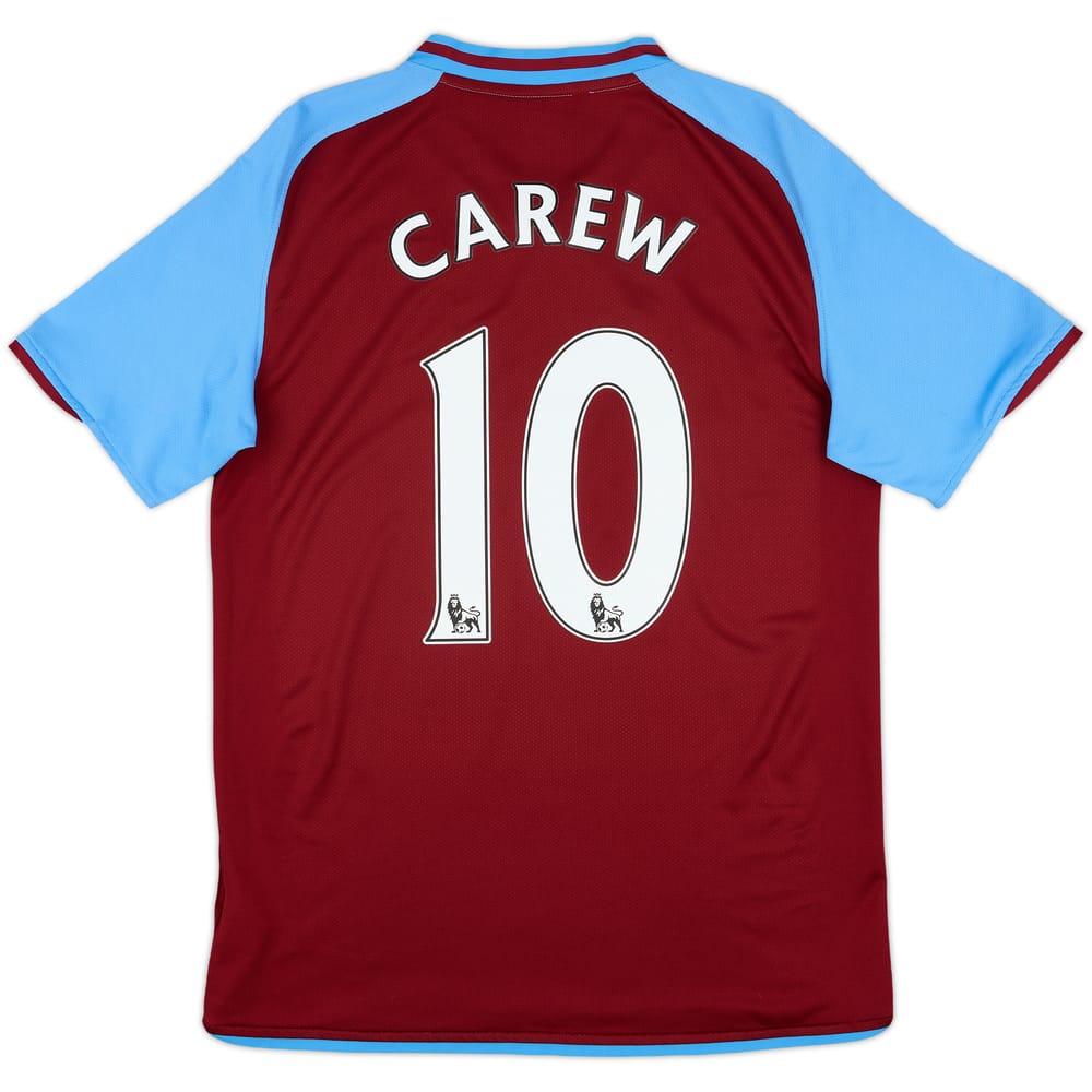 2009-10 Aston Villa Home Shirt Carew #10 - 9/10 - (S)