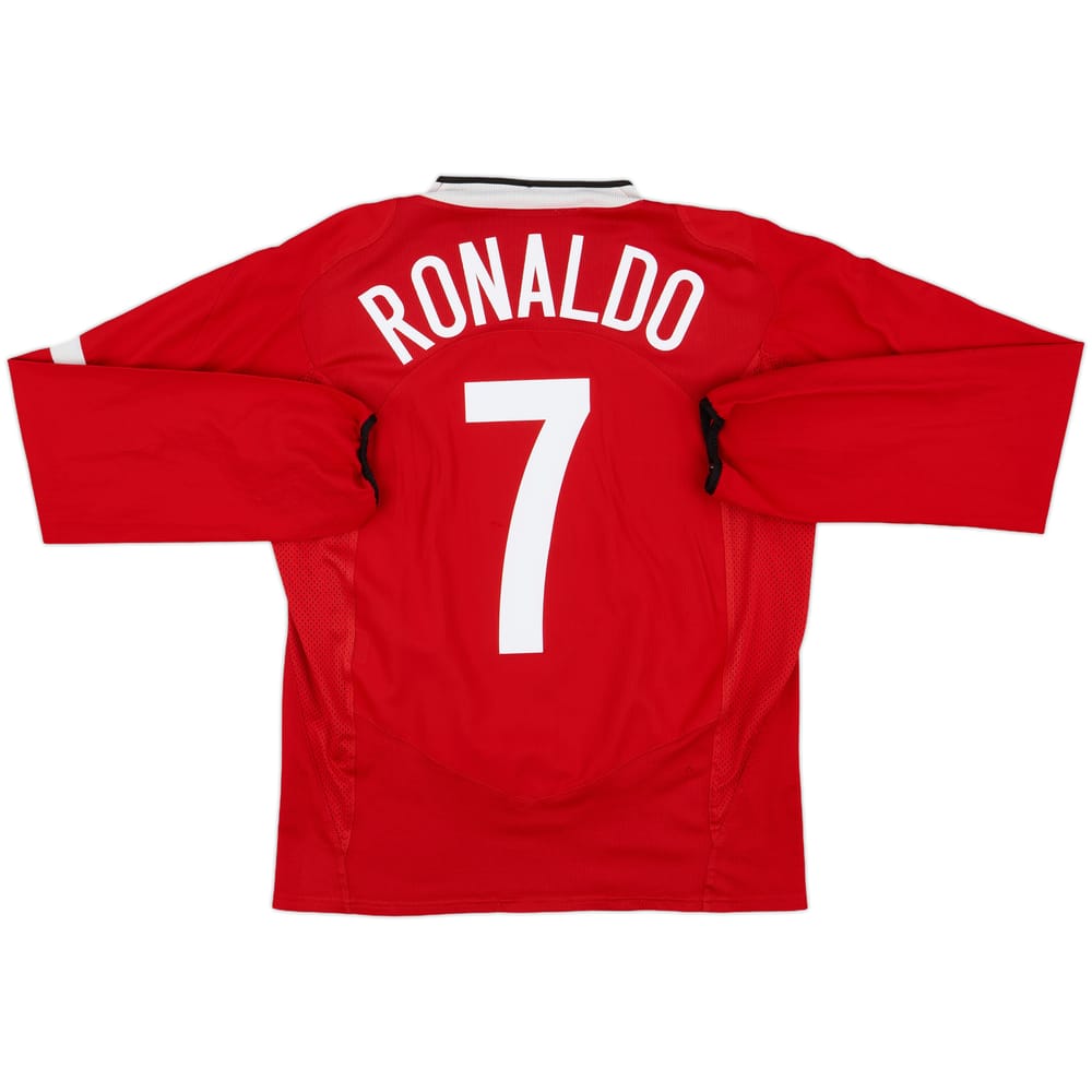 2004-06 Manchester United Home L/S Shirt Ronaldo #7 - 7/10 - (M)