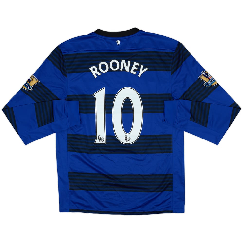 2011-13 Manchester United Away L/S Shirt Rooney #10 - 9/10 - (M)