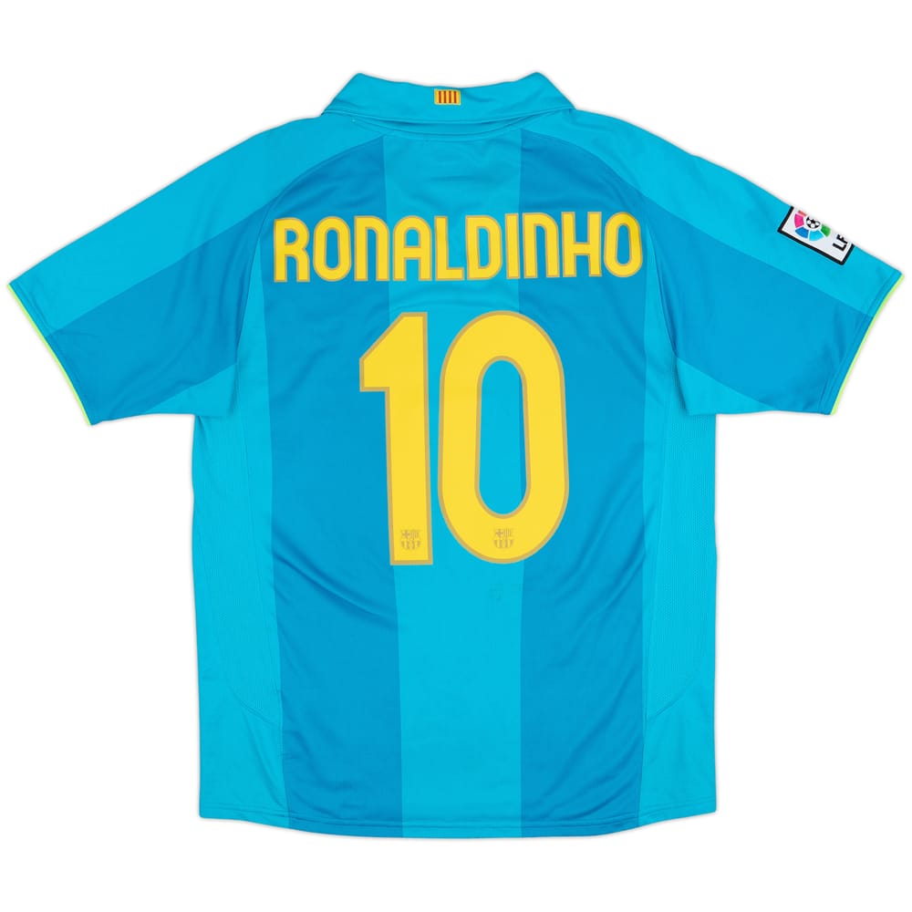 2007-09 Barcelona Away Shirt Ronaldinho #10 - 8/10 - (M)