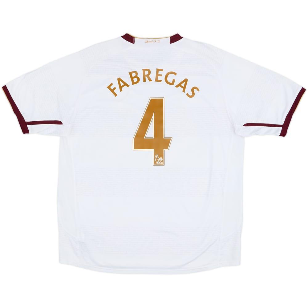2007-08 Arsenal Away Shirt Fabregas #4 - 9/10 - (XL)