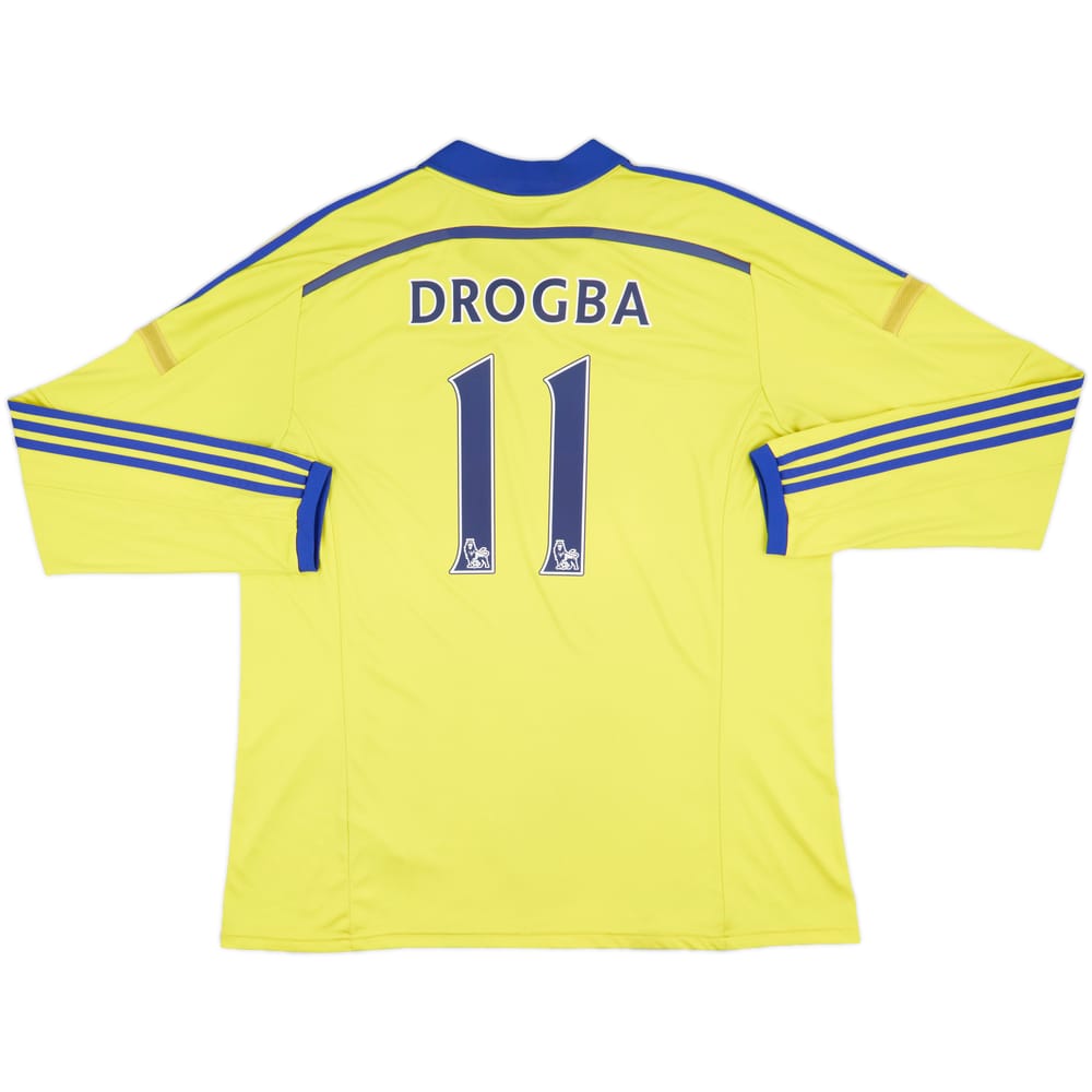 2014-15 Chelsea Away L/S Shirt Drogba #11 - 8/10 - (XXL)