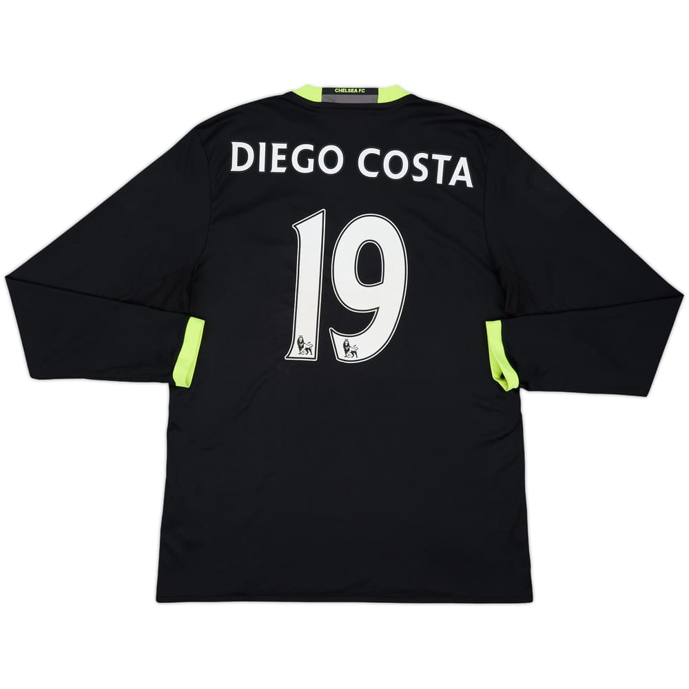 2016-17 Chelsea Away L/S Shirt Diego Costa #19 - 8/10 - (L)