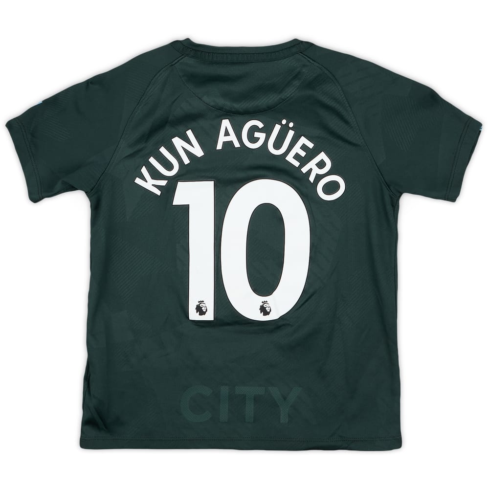 2017-18 Manchester City Third Shirt Kun Aguero #10 - 9/10 - (5-6 Years)