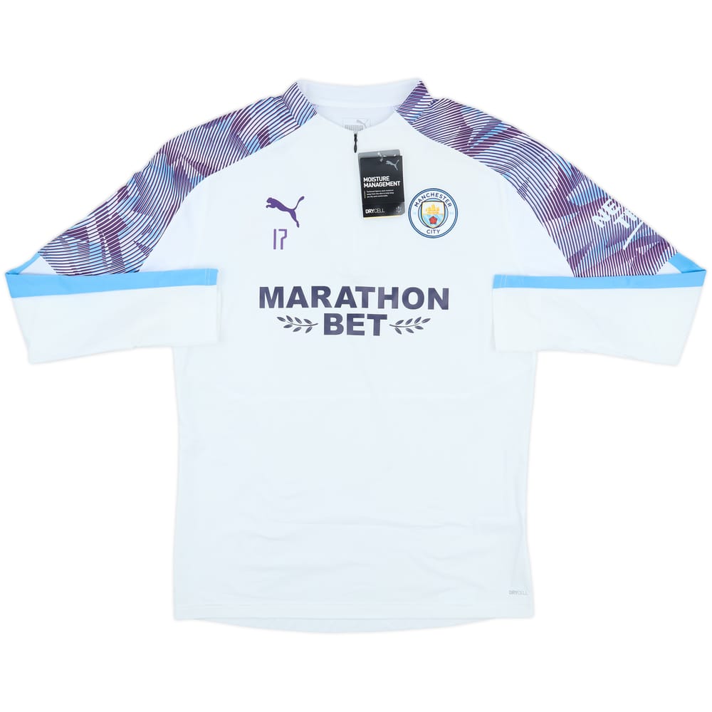 2017-18 Manchester City Puma Player Issue 1/4 Zip Drill Top #17 (De Bruyne) (L)