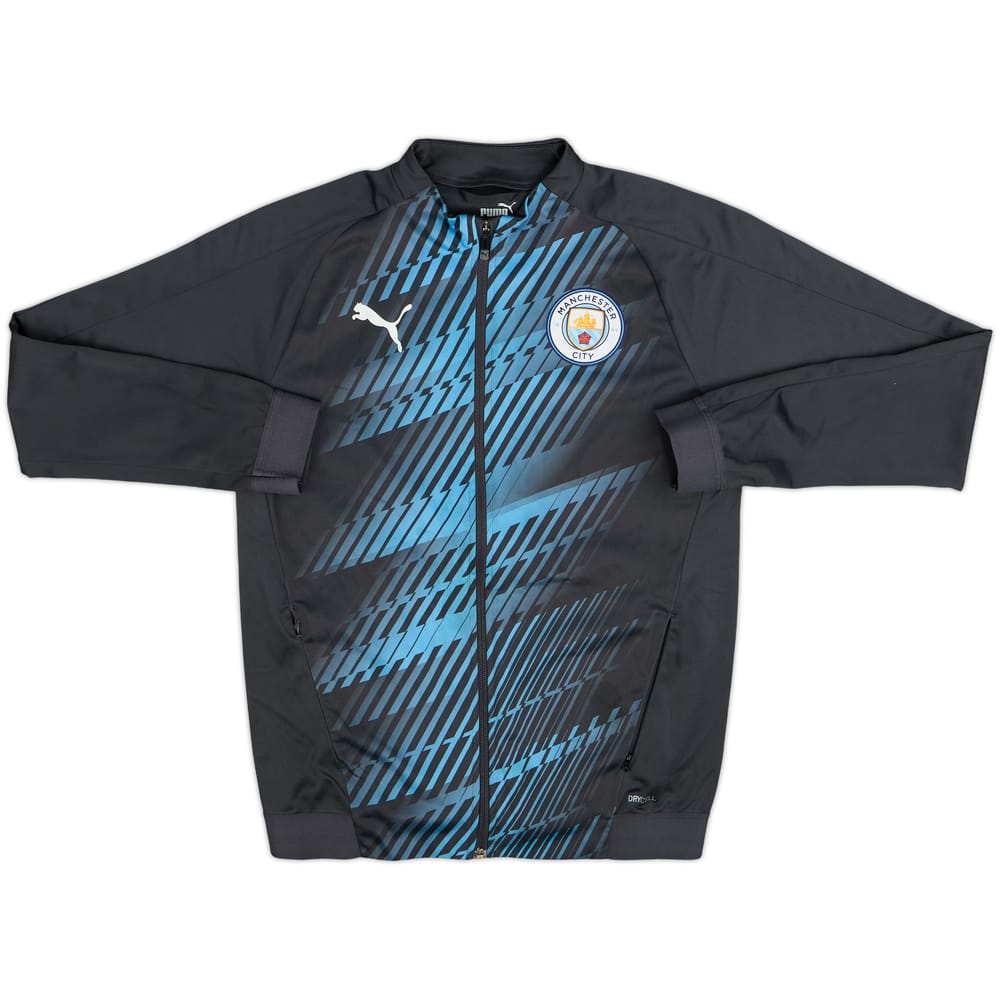 2019-20 Manchester City Puma Track Jacket - 8/10 - (L.Boys)