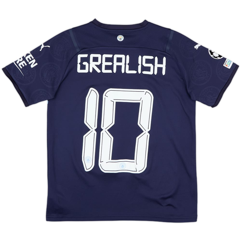 2021-22 Manchester City Third Shirt Grealish #10 - 9/10 - (L.Boys)