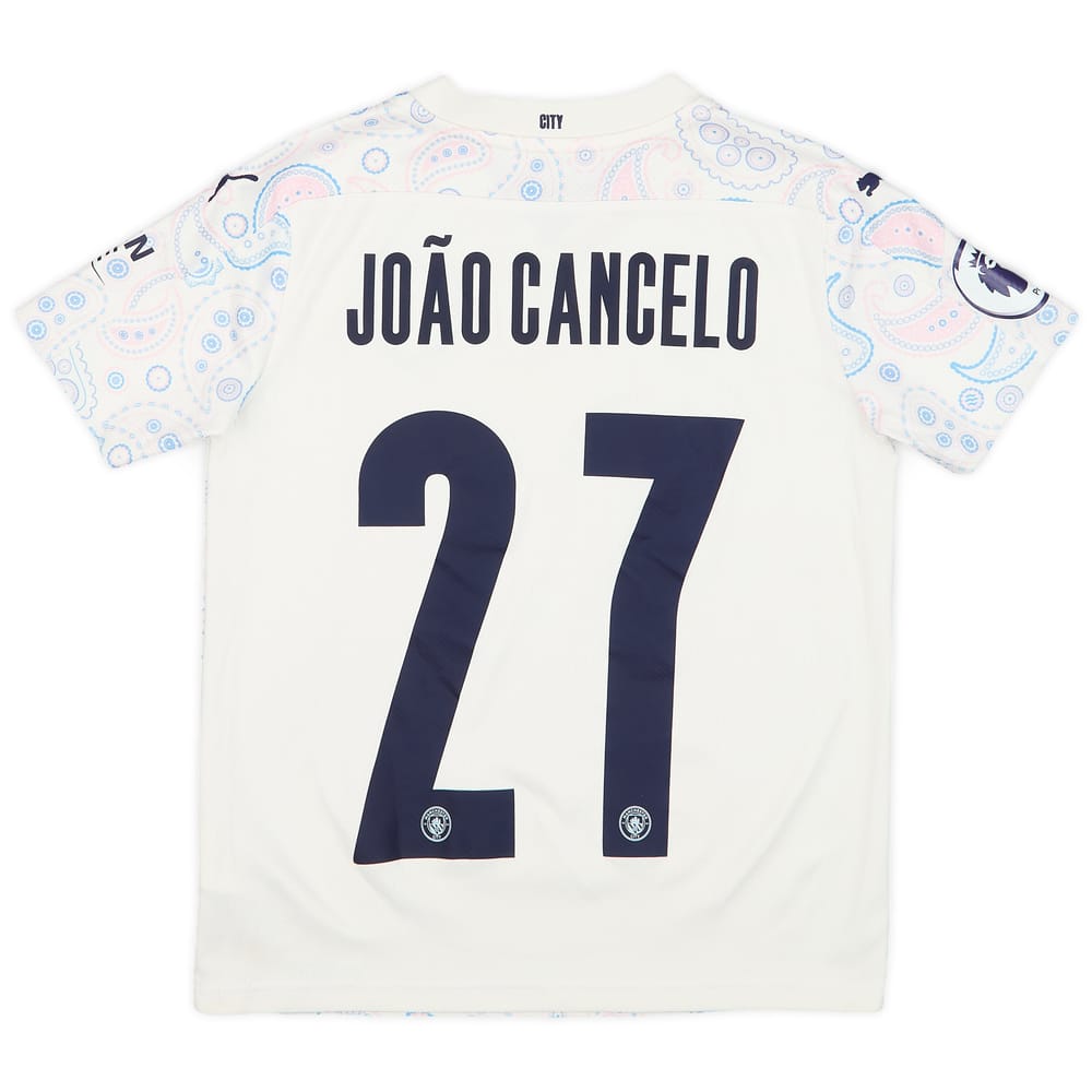 2020-21 Manchester City Third Shirt Joao Cancelo #27 - 8/10 - (M.Boys)
