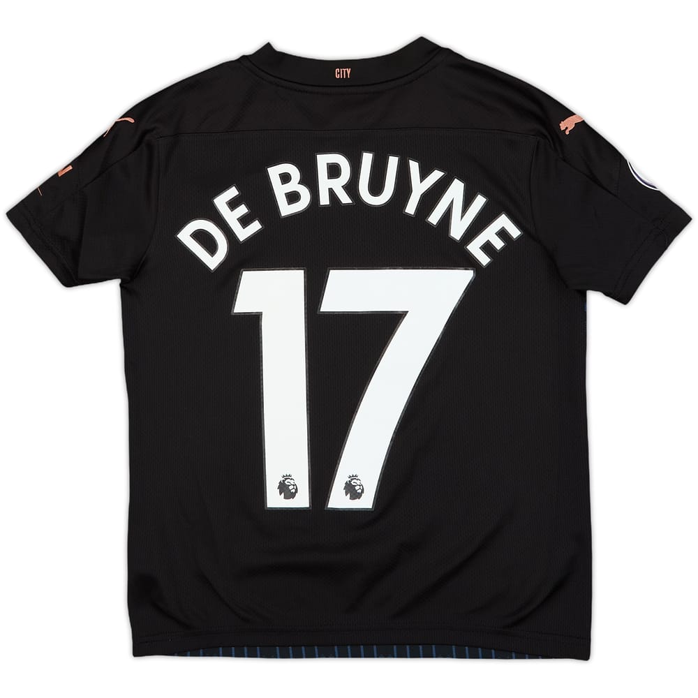 2020-21 Manchester City Away Shirt De Bruyne #17 - 10/10 - (M.Boys)