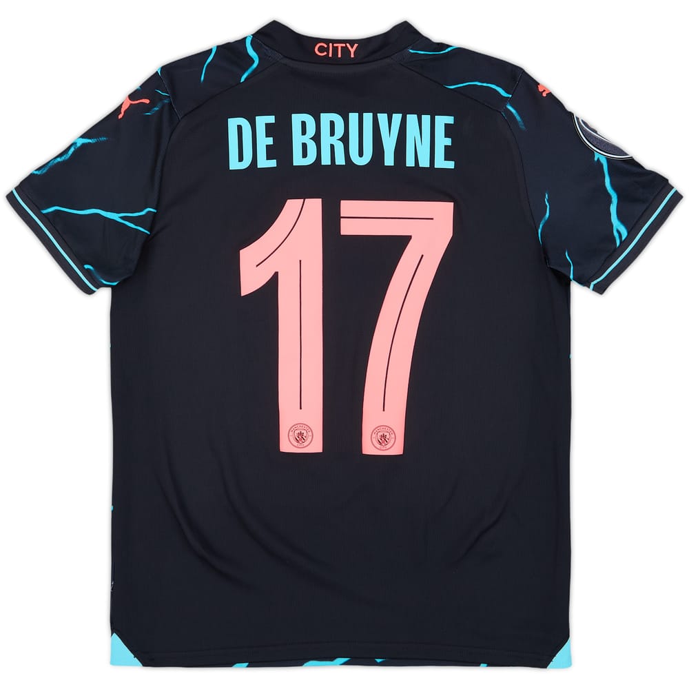 2023-24 Manchester City Third Shirt De Bruyne #17 - 10/10 - (L.Boys)