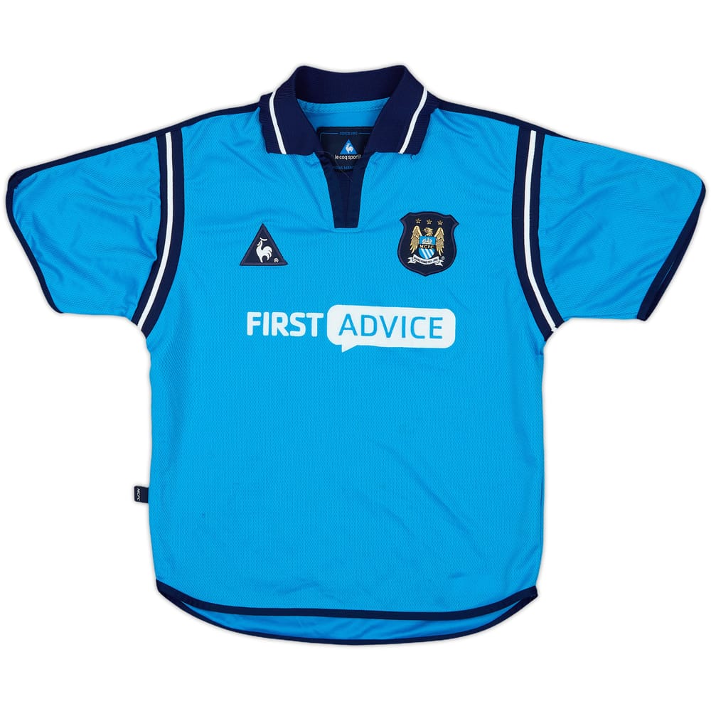 2002-03 Manchester City Home Shirt - 8/10 - (S.Boys)