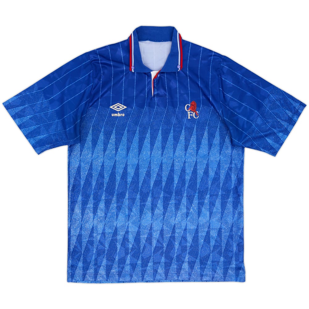 1989-91 Chelsea Home Shirt - 7/10 - (L)