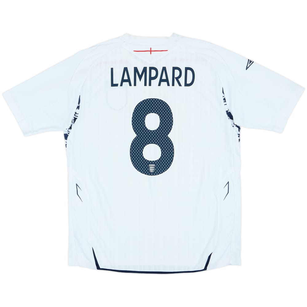 2007-09 England Home Shirt Lampard #8 - 6/10 - (XL)