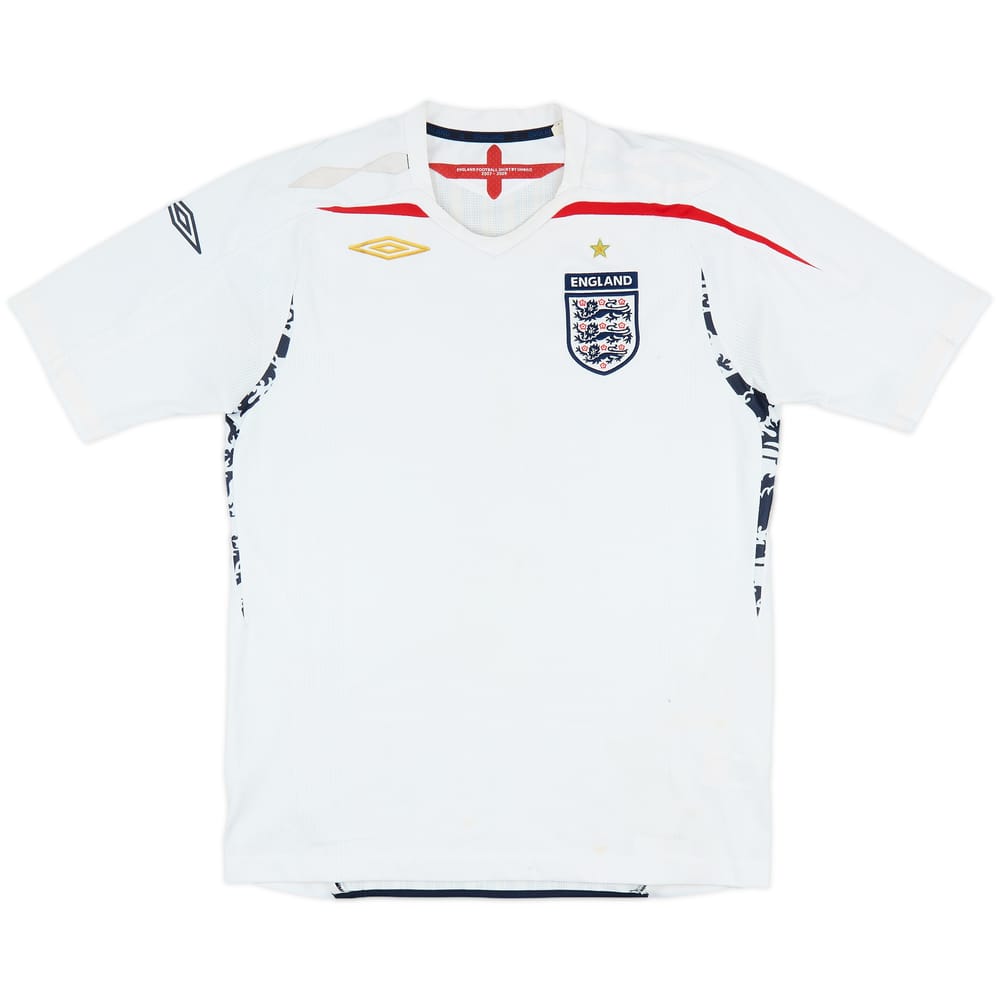 2007-09 England Home Shirt - 5/10 - (M)