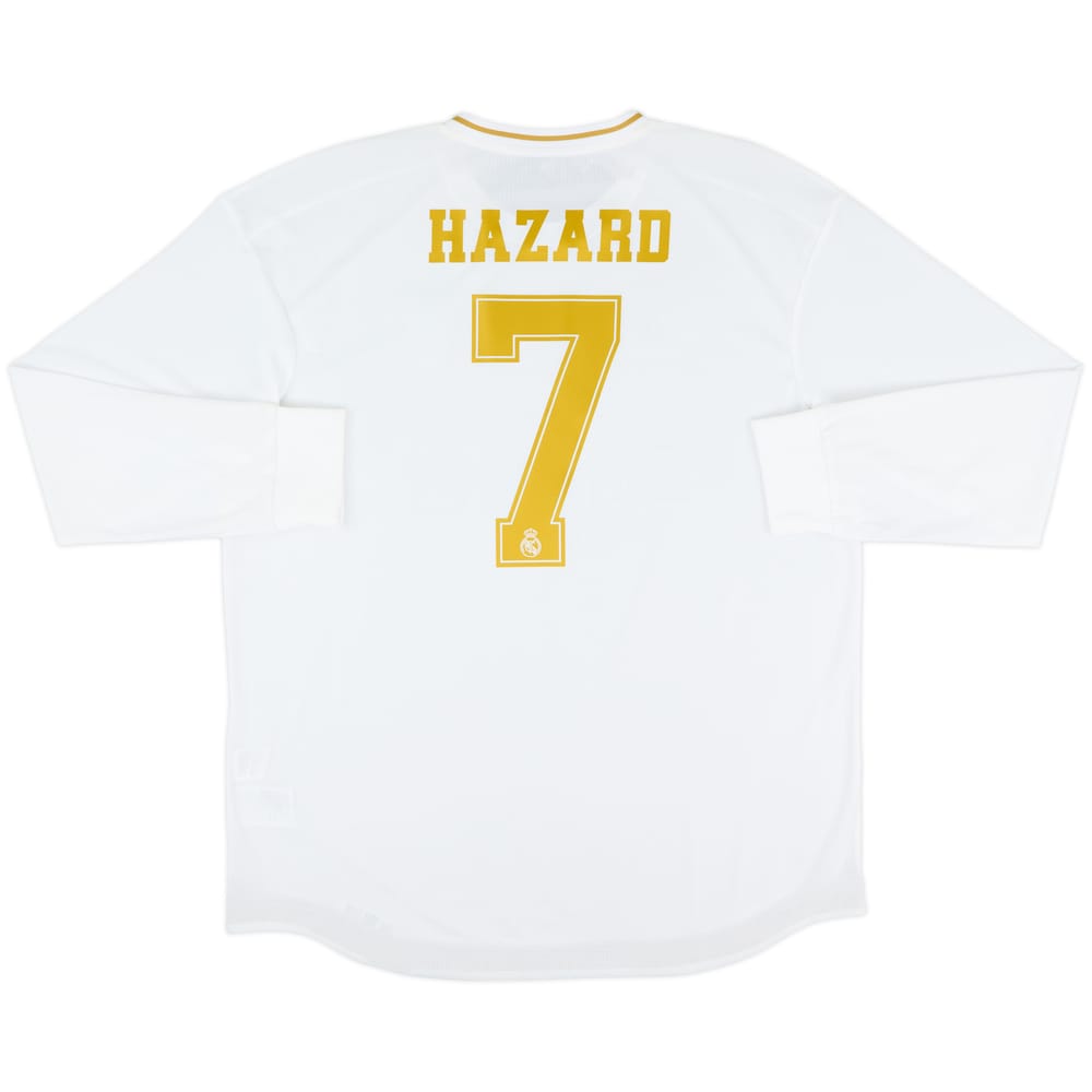 2019-20 Real Madrid Authentic Home L/S Shirt Hazard #7 (XL)