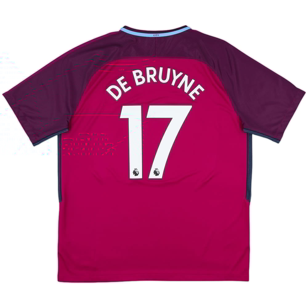 2017-18 Manchester City Away Shirt De Bruyne #17 - 10/10 - (XL)