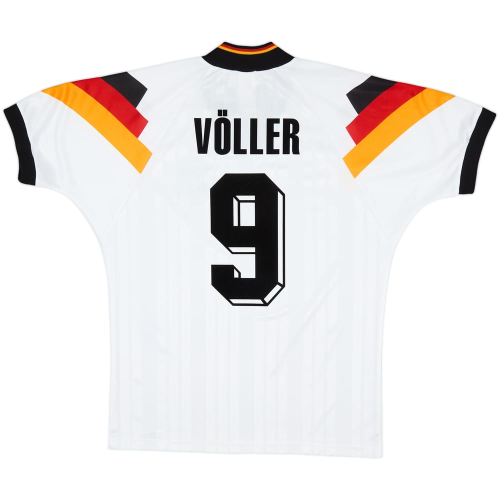 1992-94 Germany Home Shirt Voller #9 - 8/10 - (M/L)