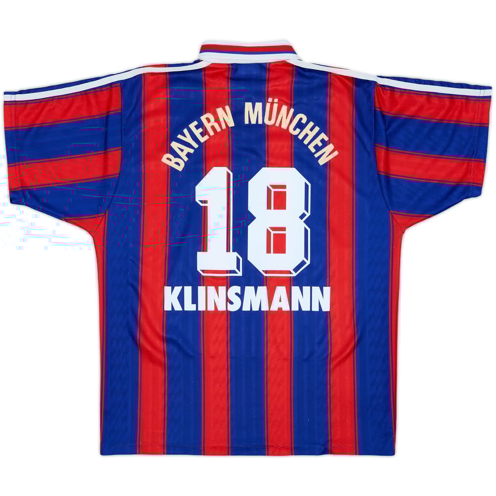 1995-97 Bayern Munich Home Shirt Klinsmann #18 - 6/10 - (S)