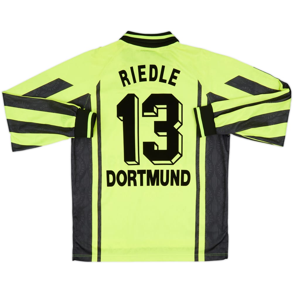 1996-97 Borussia Dortmund Home L/S Shirt Riedle #13 - 9/10 - (M)