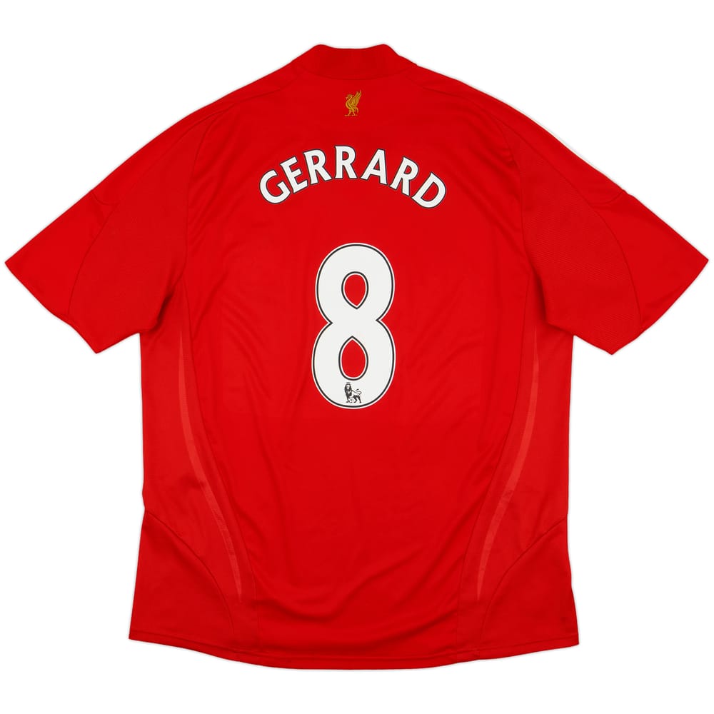 2008-10 Liverpool Home Shirt Gerrard #8 - 6/10 - (XL)