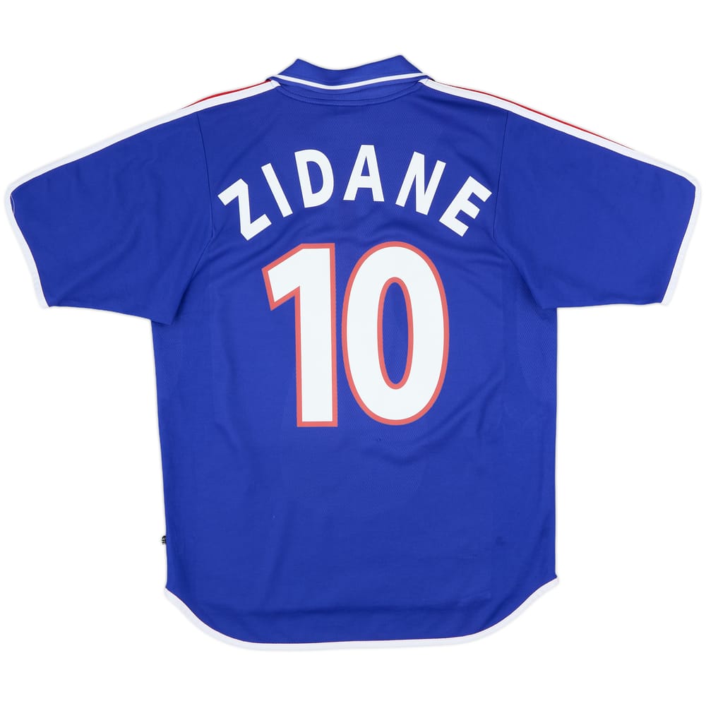 2000-02 France Home Shirt Zidane #10 - 9/10 - (M)