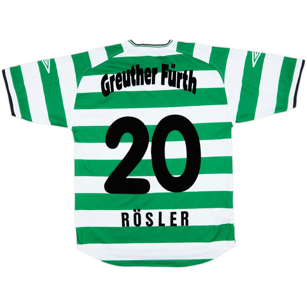 2002-03 Greuther Furth Home Shirt Rosler #20 - 8/10 - (S)