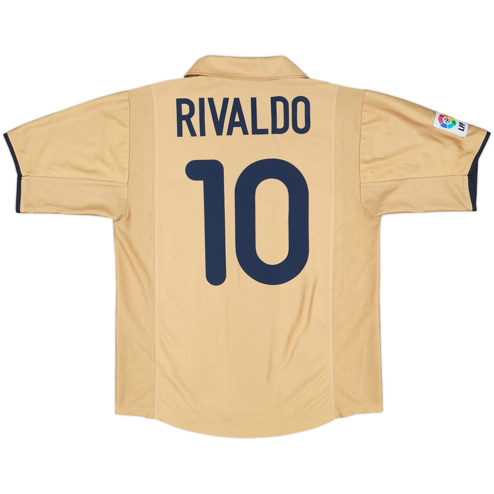 2001-03 Barcelona Away Shirt Rivaldo #10 - 9/10 - (L)