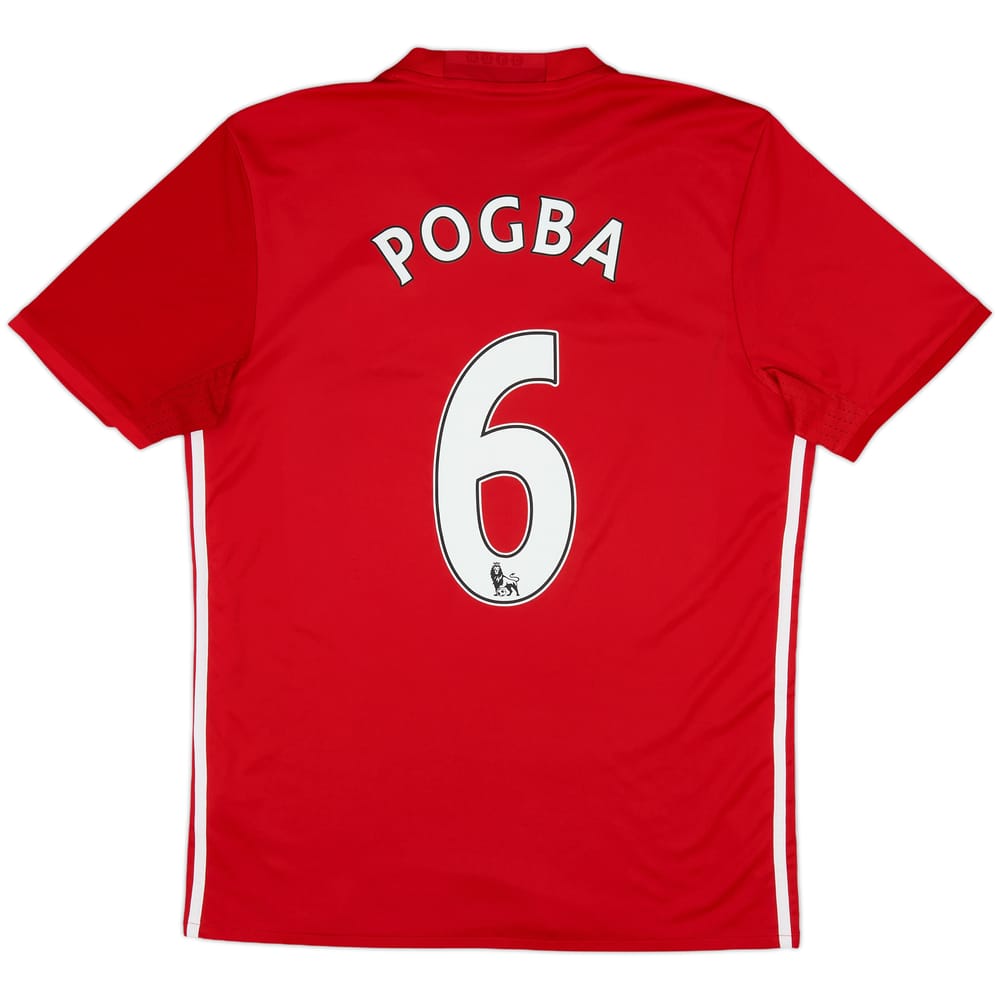 2016-17 Manchester United Home Shirt Pogba #6 - 9/10 - (M)