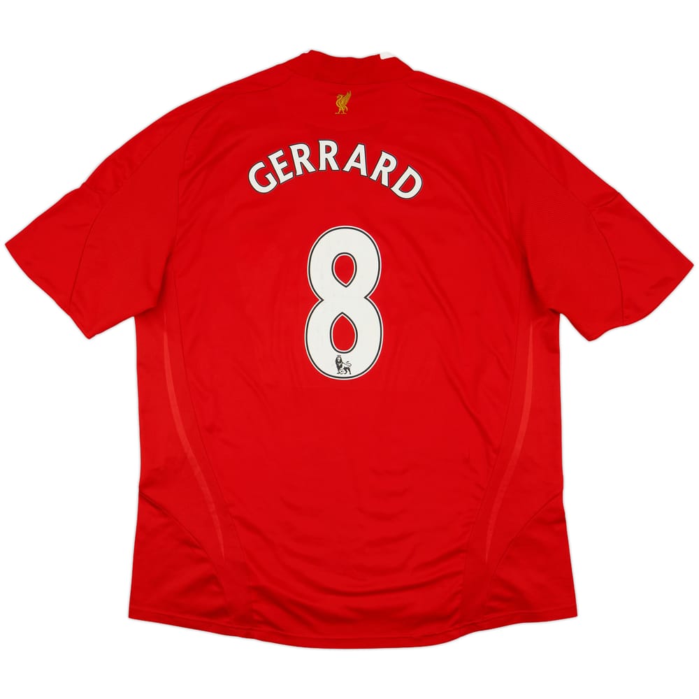 2008-10 Liverpool Home Shirt Gerrard #8 - 7/10 - (XXL)
