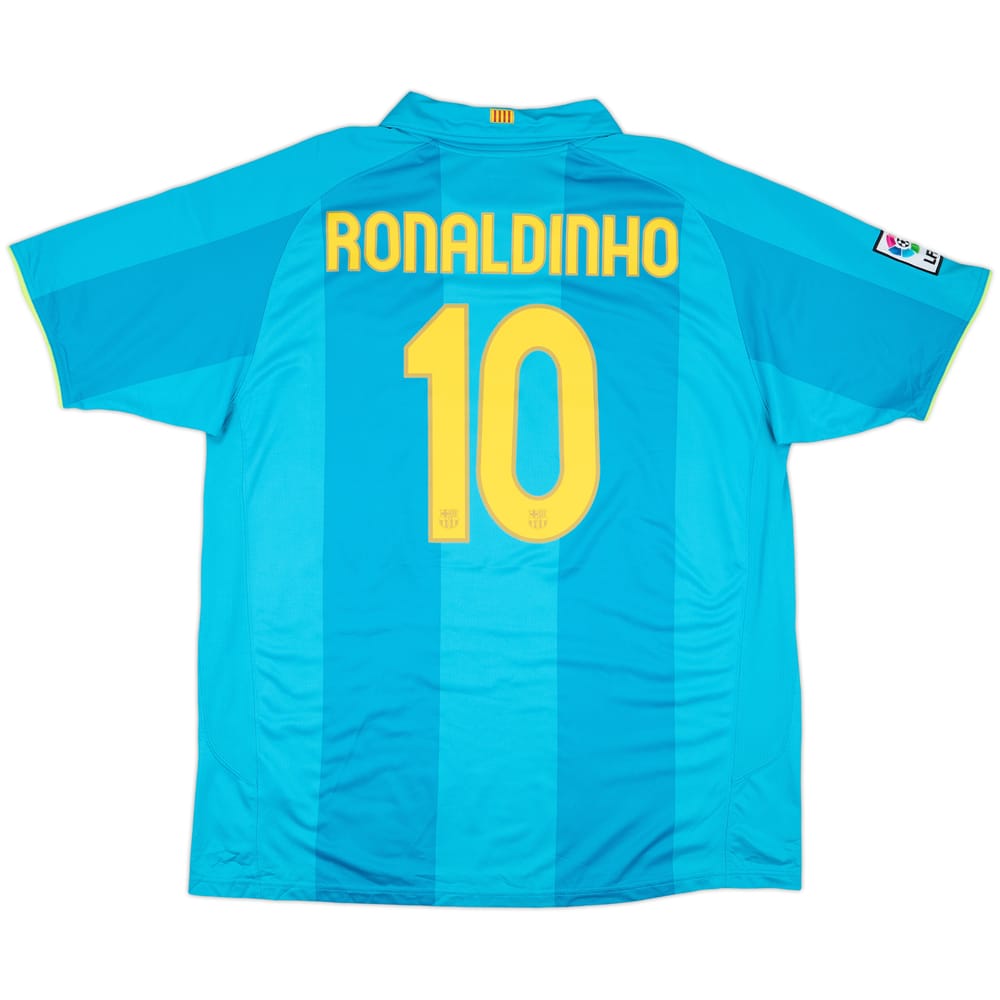 2007-09 Barcelona Away Shirt Ronaldinho #10 - 10/10 - (XXL)