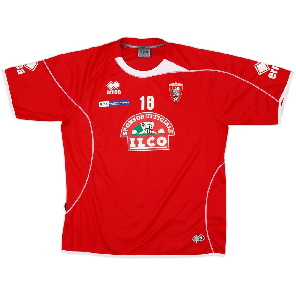 2008-09 Grosseto Errea Player Issue Training Shirt #18 - 7/10 - (L)