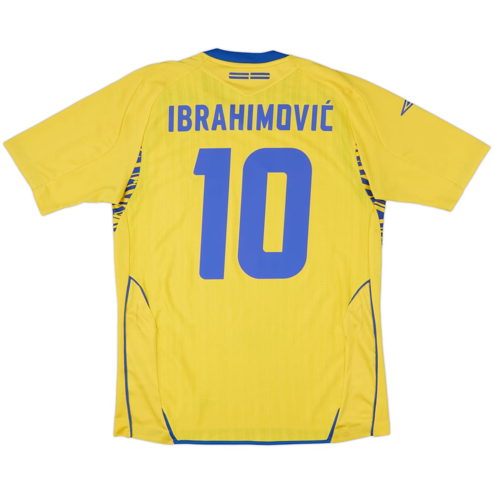 2007-09 Sweden Home Shirt Ibrahimovic #10 - 7/10 - (M)