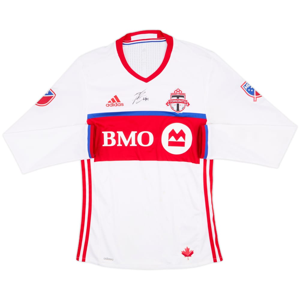 2016-17 Toronto Authentic Signed Away L/S Shirt - 5/10 - (S)