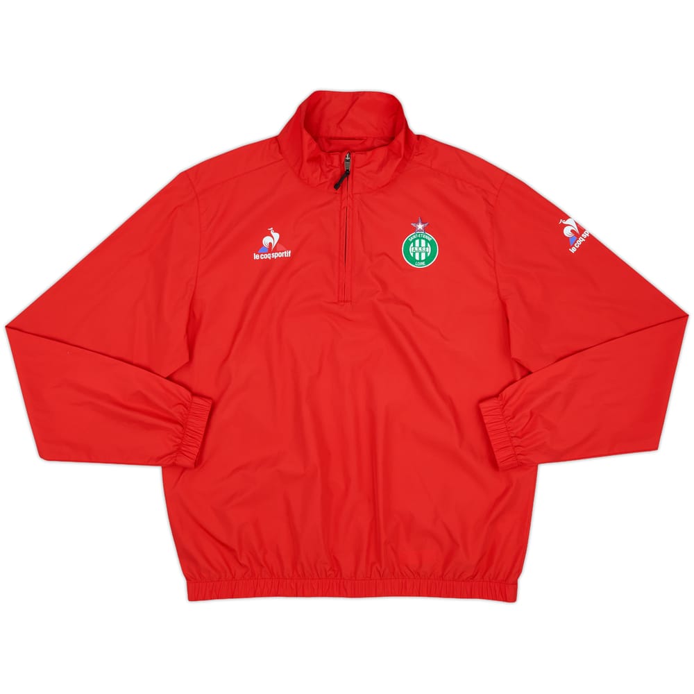 2016-17 Saint-Etienne Le Coq Sportif 1/4 Zip Training Top - 8/10 - (L)