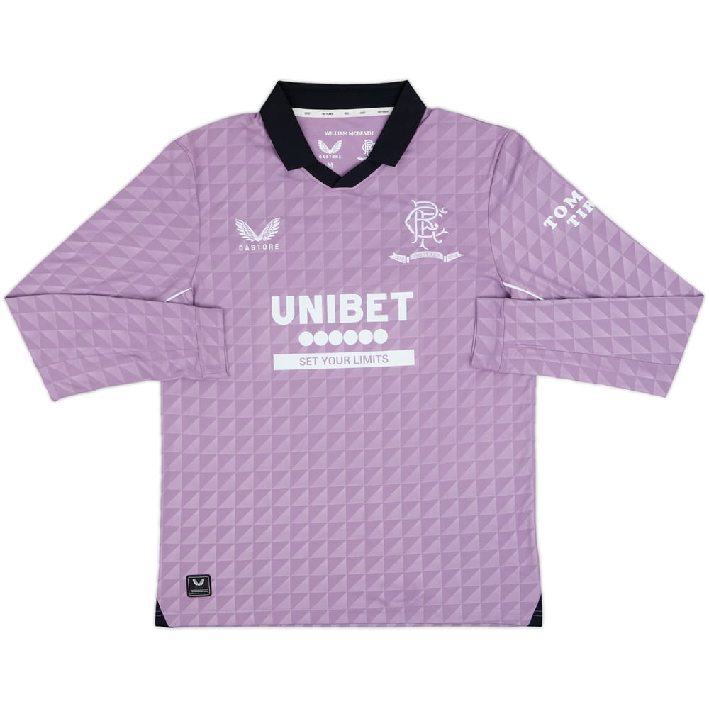 2021-22 Rangers '150 Years Anniversary' Third L/S Shirt - 10/10 - (M)