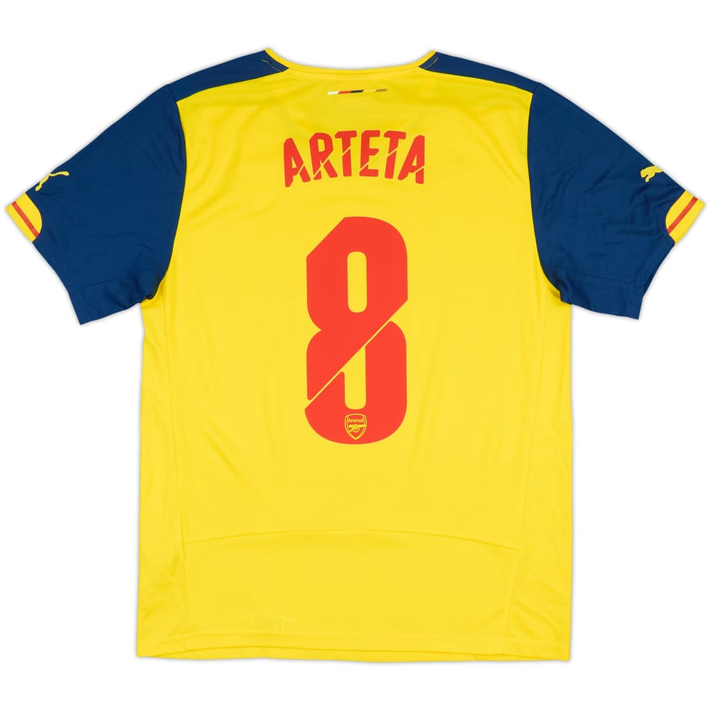 2014-15 Arsenal Away Shirt Arteta #8 - 9/10 - (M)