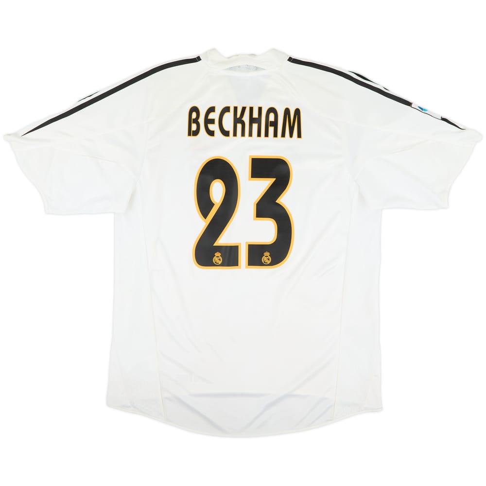 2004-05 Real Madrid Home Shirt Beckham #23 - 8/10 - (L)
