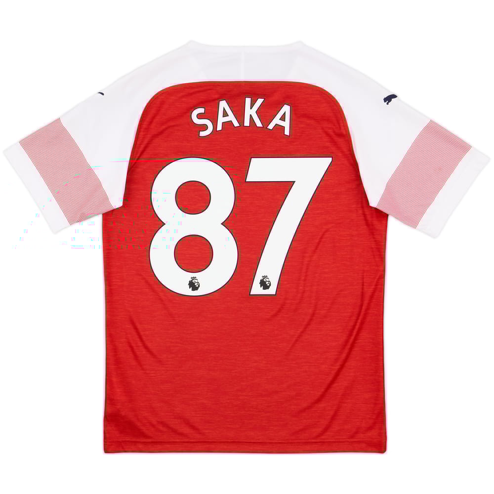 2018-19 Arsenal Home Shirt Saka #87 - 10/10 - (S)