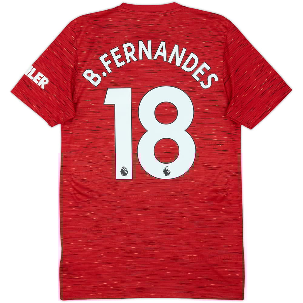 2020-21 Manchester United Home Shirt B.Fernandes #18 - 6/10 - (S)