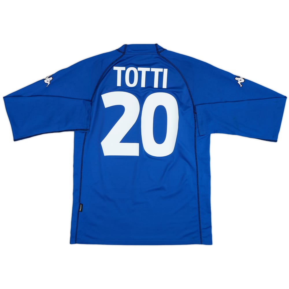 2000-01 Italy Home L/S Shirt Totti #20 - 5/10 - (M)