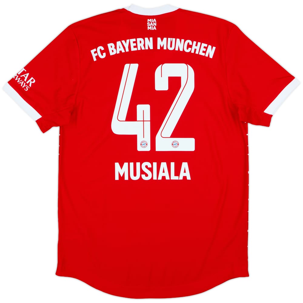 2022-23 Bayern Munich Authentic Home Shirt Musiala #42 (M)