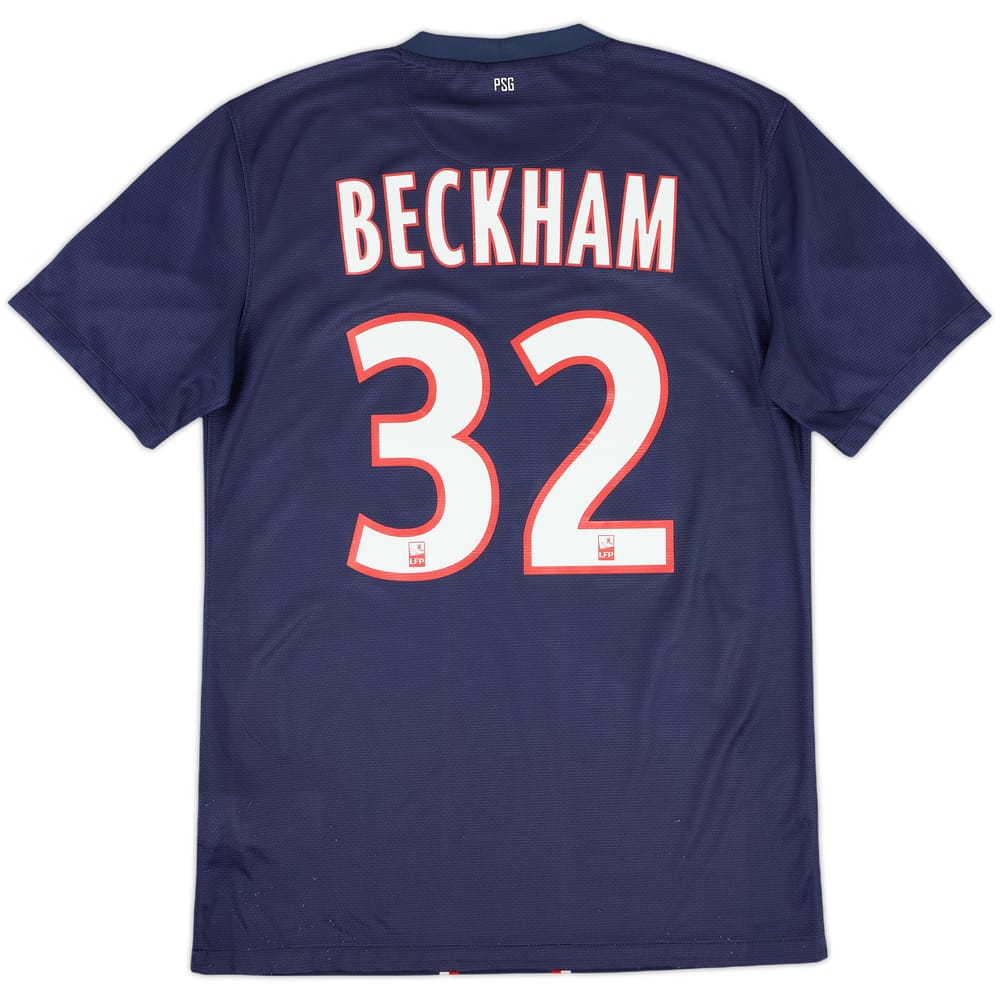 2012-13 Paris Saint-Germain Home Shirt Beckham #32 - 8/10 - (S)