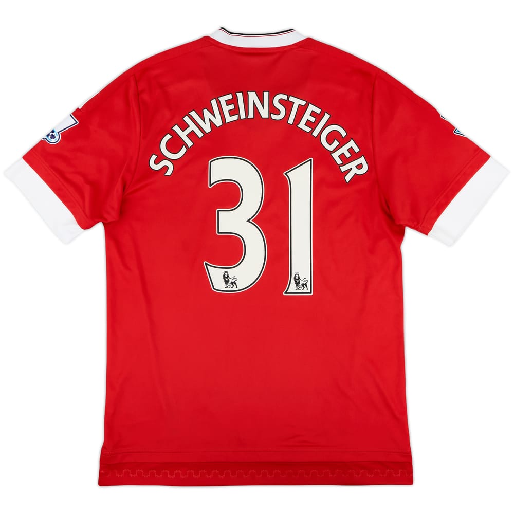 2015-16 Manchester United Home Shirt Schweinsteiger #31 - 8/10 - (M)