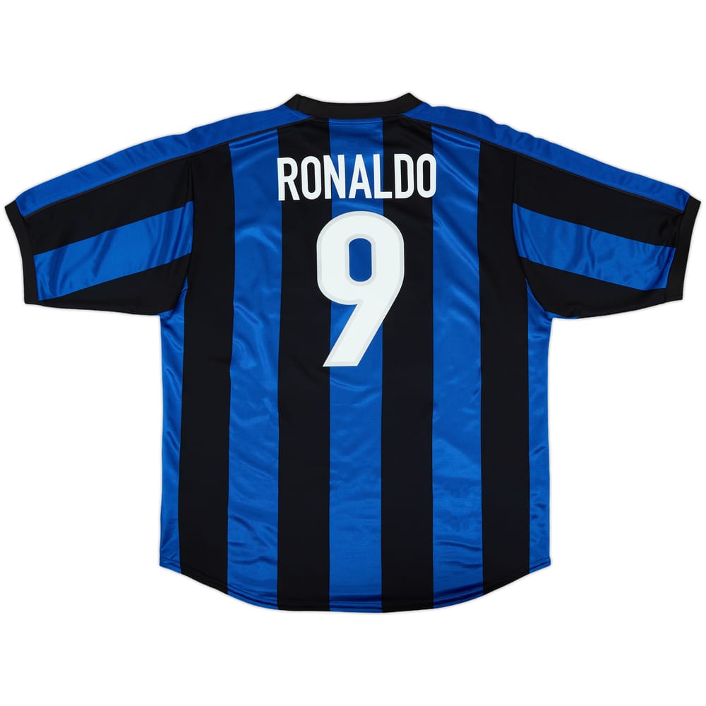 1999-00 Inter Milan Home Shirt Ronaldo #9 - 7/10 - (XL)