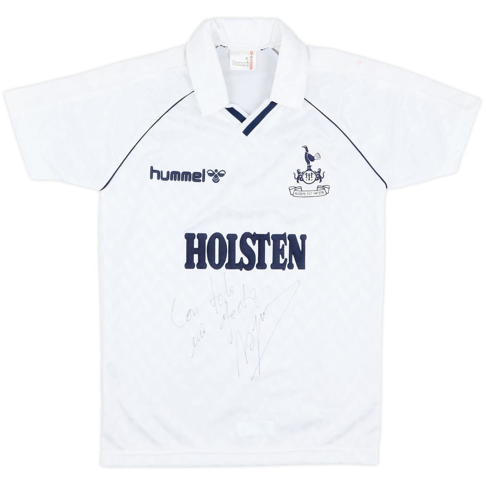 1987-89 Tottenham Signed Home Shirt - 8/10 - (XS)