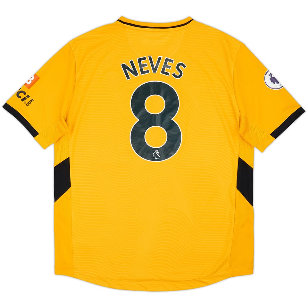 2021-22 Wolves Home Shirt Neves #8 - 9/10 - (XL)