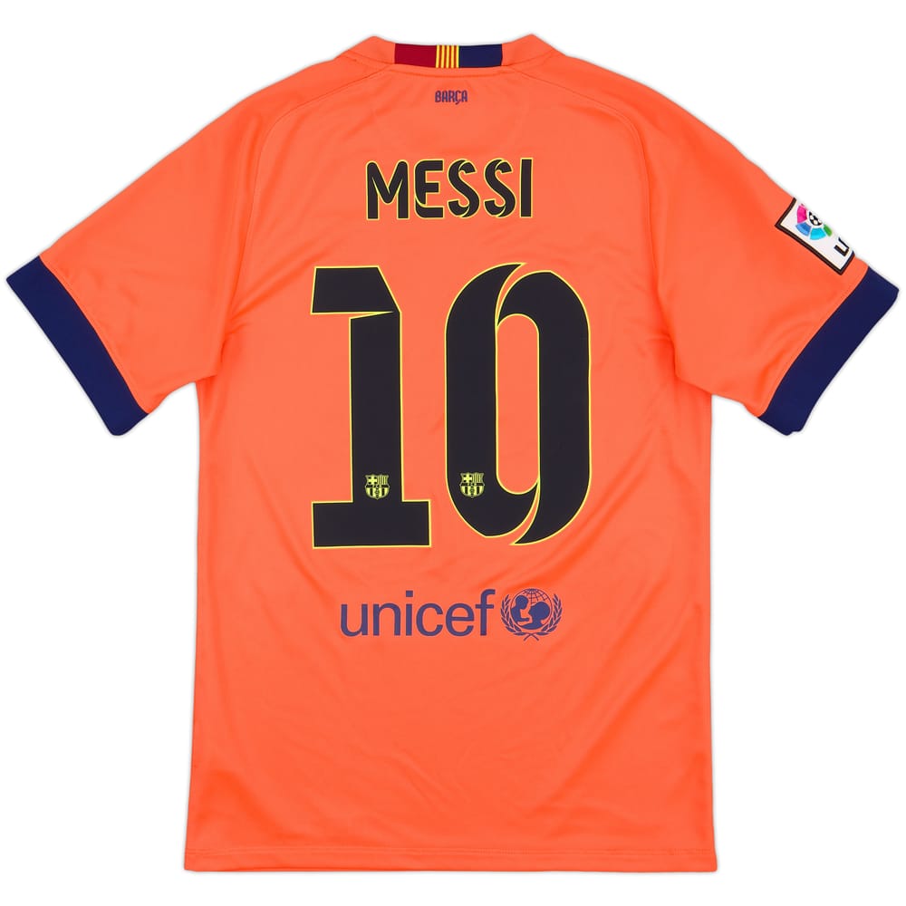 2014-15 Barcelona Away Shirt Messi #10 - 9/10 - (S)